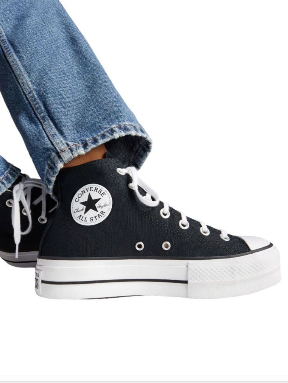 Converse Chuck Taylor All Star Platform Lift High Top Sneakers Black W8 M6